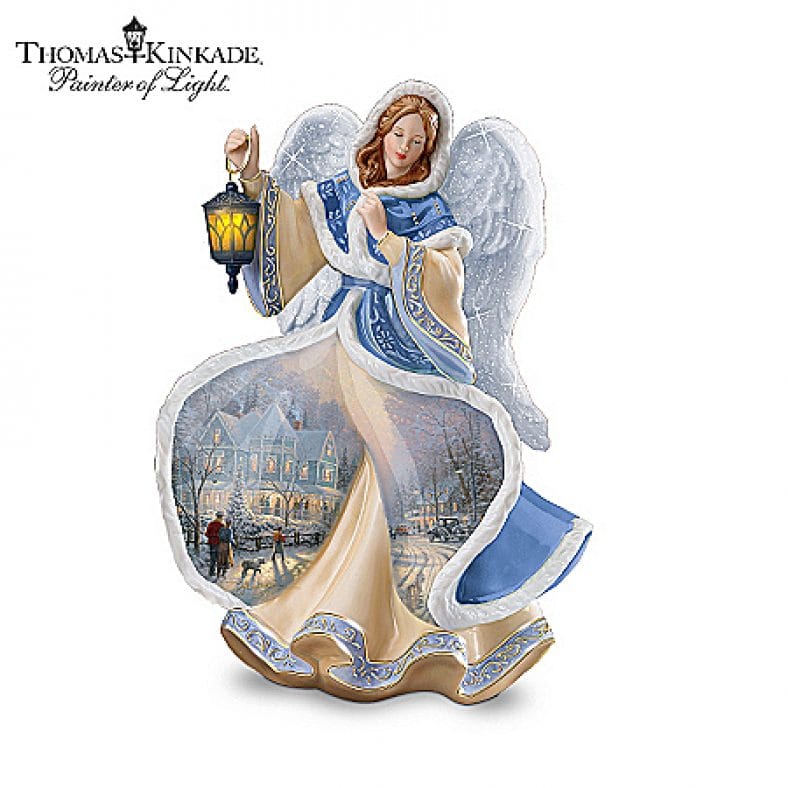 Thomas Kinkade Winter Angels Of Light Figurine Collection Thomas