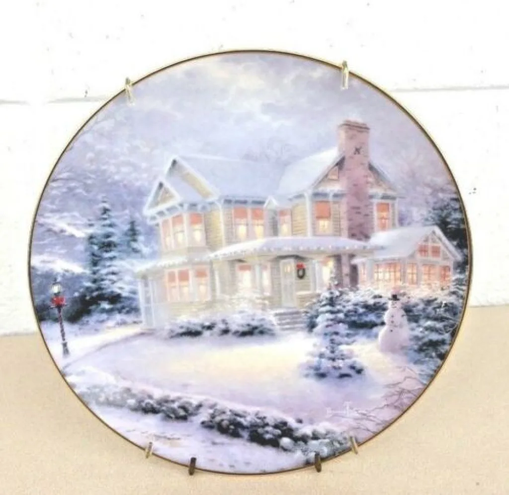 Winter Memories Thomas Kinkade Collector Plate