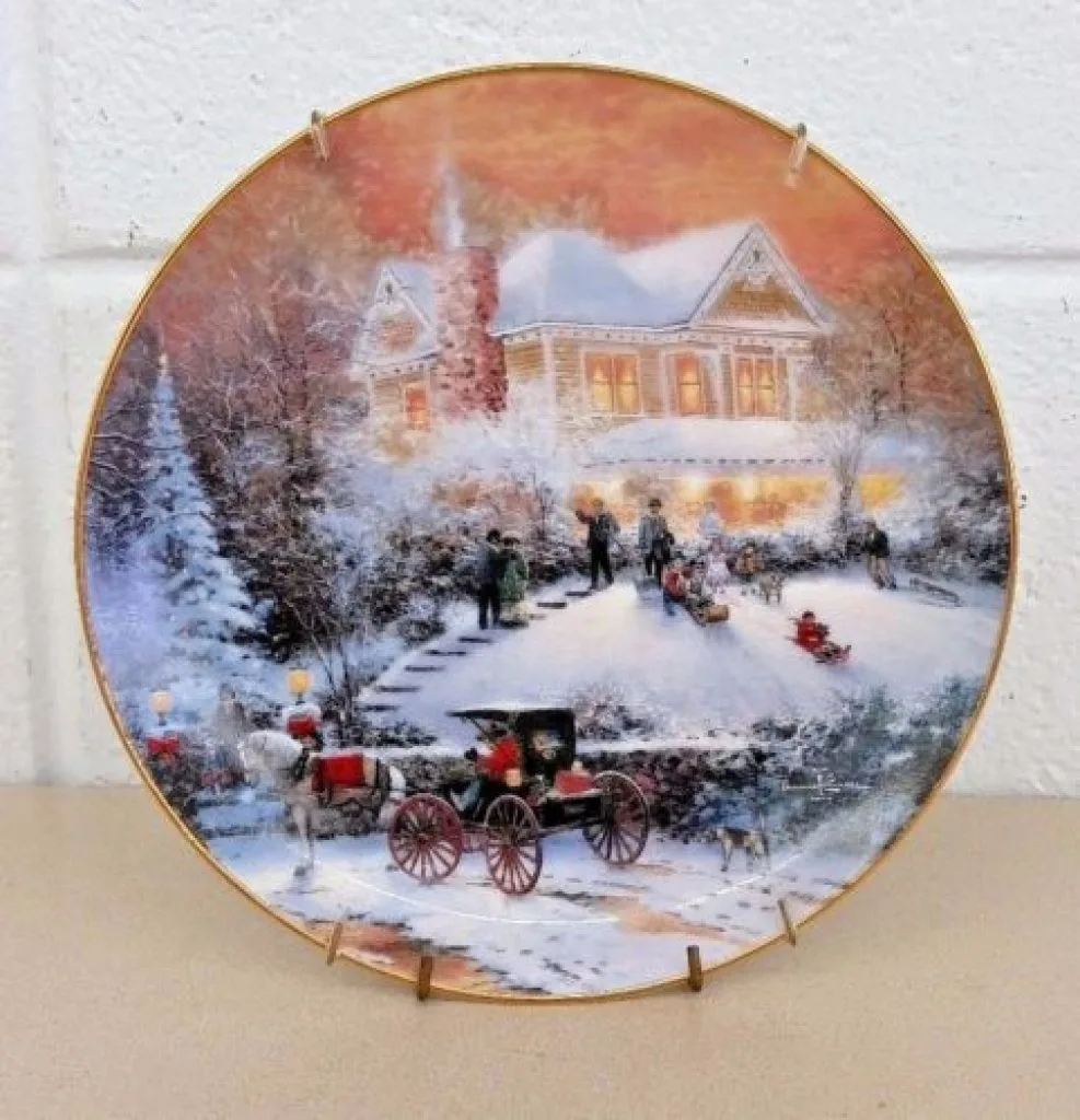 All Friends Are Welcome Thomas Kinkade Collector Plate