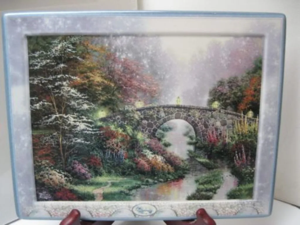Stillwater Bridge Thomas Kinkade Collector Plate