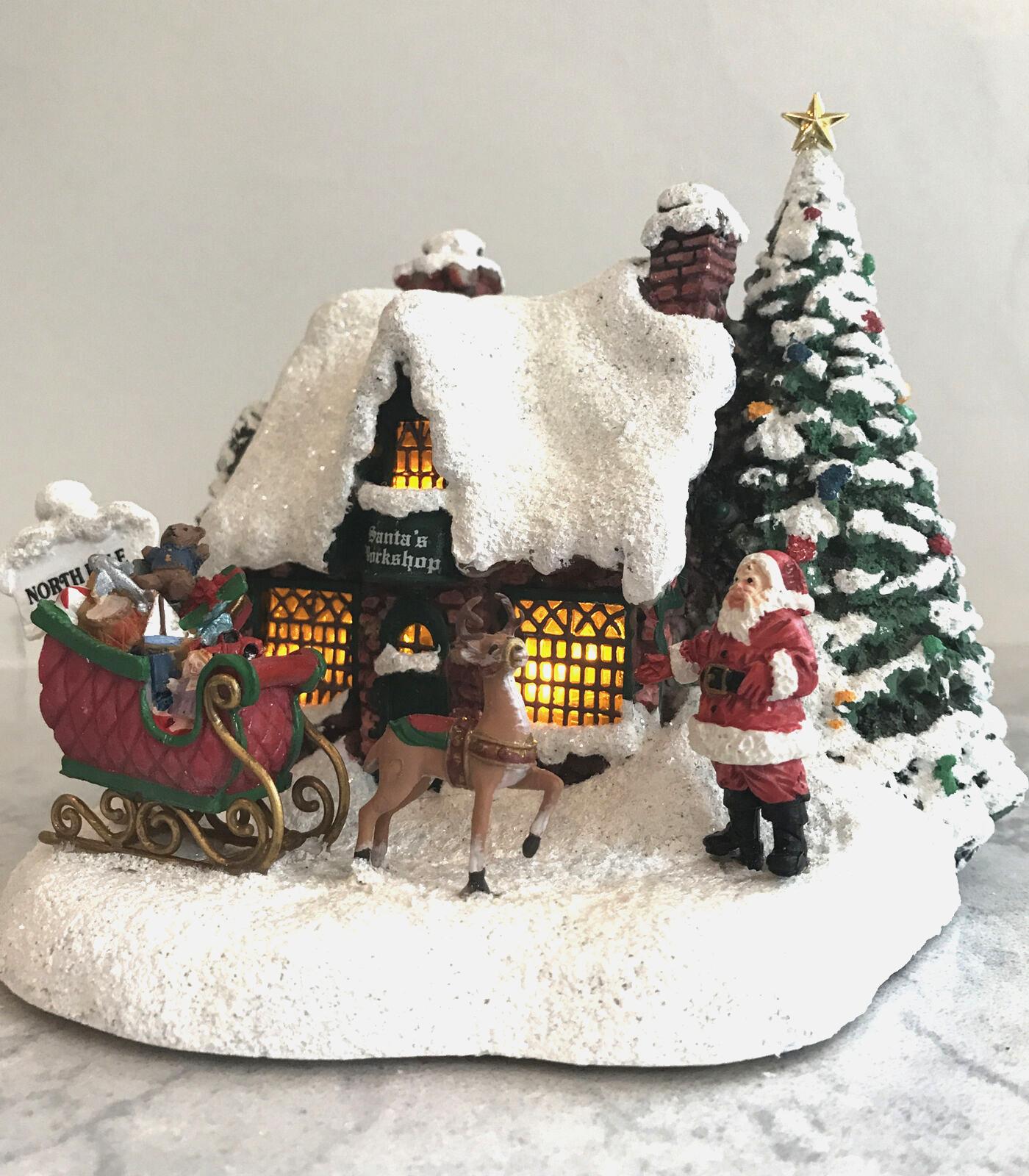 Thomas Kinkade Teleflora Centerpiece 2010 - Santa's Workshop