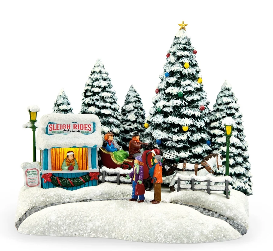 2026-Thomas-Kinkade-Charming-Sleigh-Collectible-Teleflora