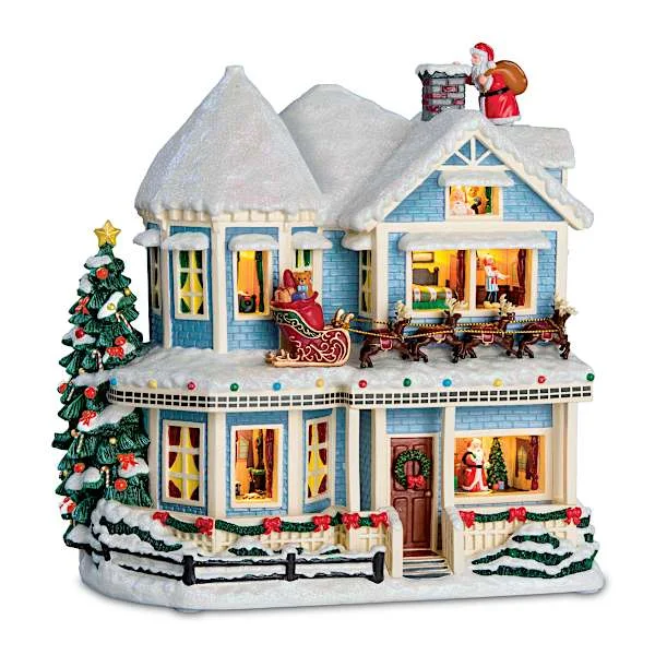 The Night Before Christmas Sculpture: Lights And Narration