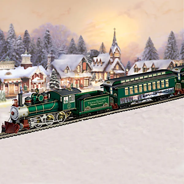 The Thomas Kinkade Christmas Express Electric Model Train Collection