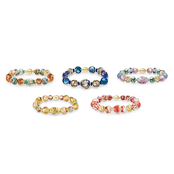 Thomas Kinkade Art-Inspired Glass Bead Bracelet Collection
