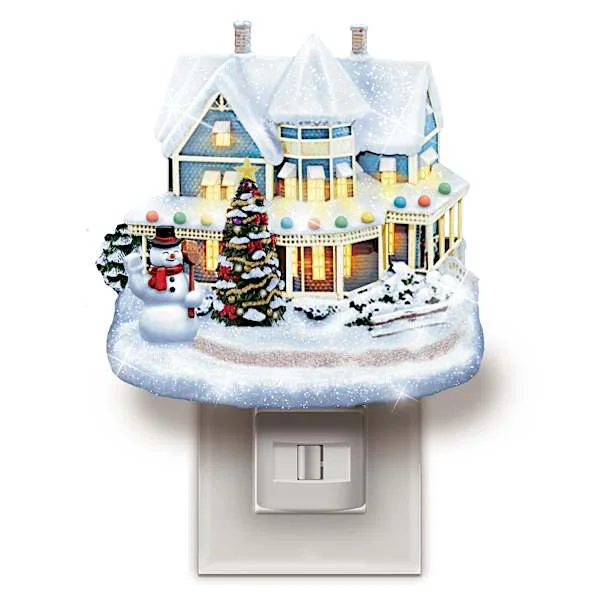 Thomas Kinkade Art-Inspired Seasonal Projector Nightlights