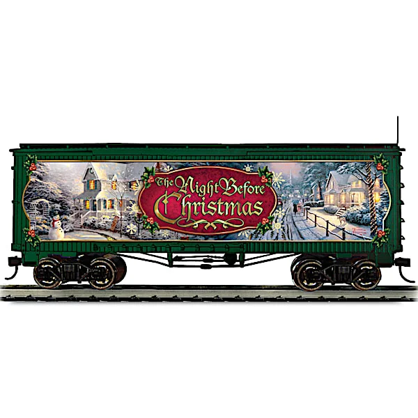Thomas Kinkade Christmas Train Box Car: The Night Before Christmas