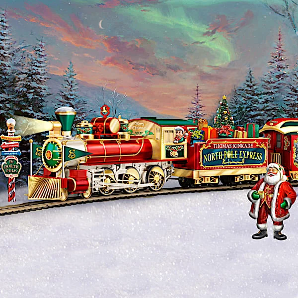 Thomas Kinkade Illuminated Holiday Model Train Collection