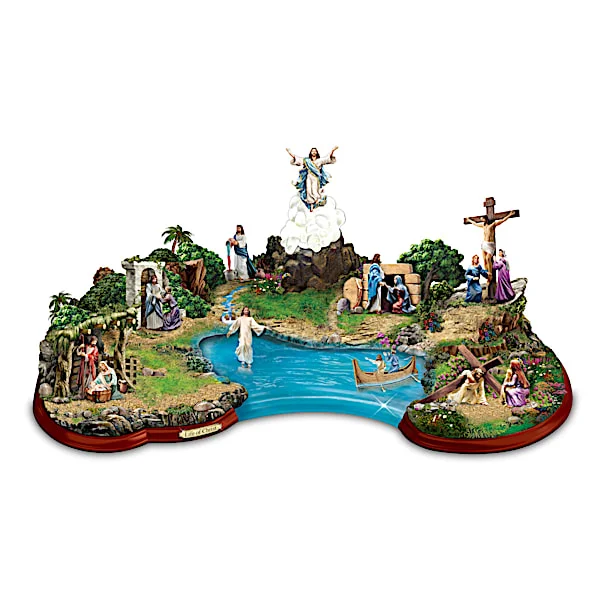 Thomas Kinkade Life Of Christ Light-Up Masterpiece Sculpture