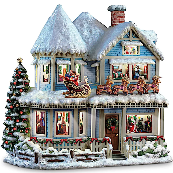 Thomas Kinkade Narrated Christmas Story House