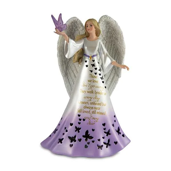 Thomas Kinkade Remembrance Angel Figurine Lights Up