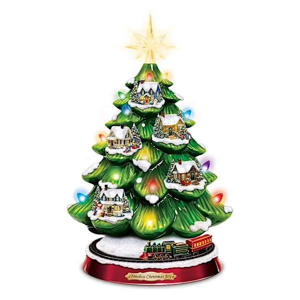 Thomas Kinkade Studios Tabletop Tree: Lights, Music & Motion