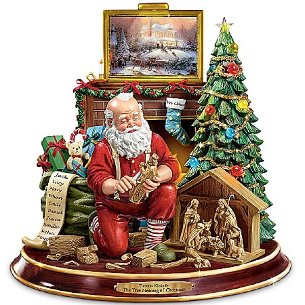 Thomas Kinkade The True Meaning Of Christmas Tabletop Centerpiece