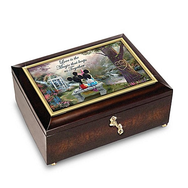 Thomas Kinkade Disney The Magic Of Love Personalized Music Box