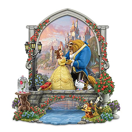 Disney Thomas Kinkade Beauty And The Beast Sculpture - Thomas Kinkade ...