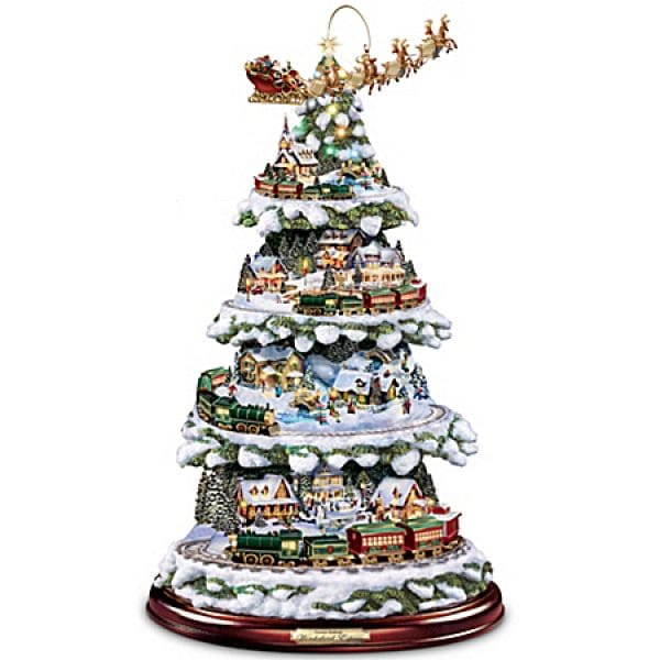 Thomas Kinkade Wonderland Express Tabletop Tree