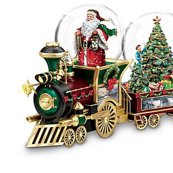 Thomas Kinkade Wonderland Express Miniature Snowglobe Train Collection