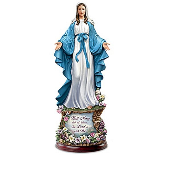 Thomas Kinkade Blessed Mother Illuminated Sculpture Collection