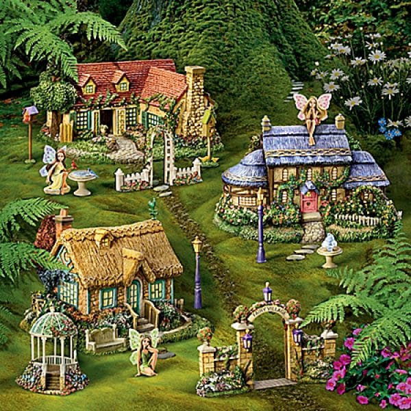 Thomas Kinkade Fairy Garden Village Collection