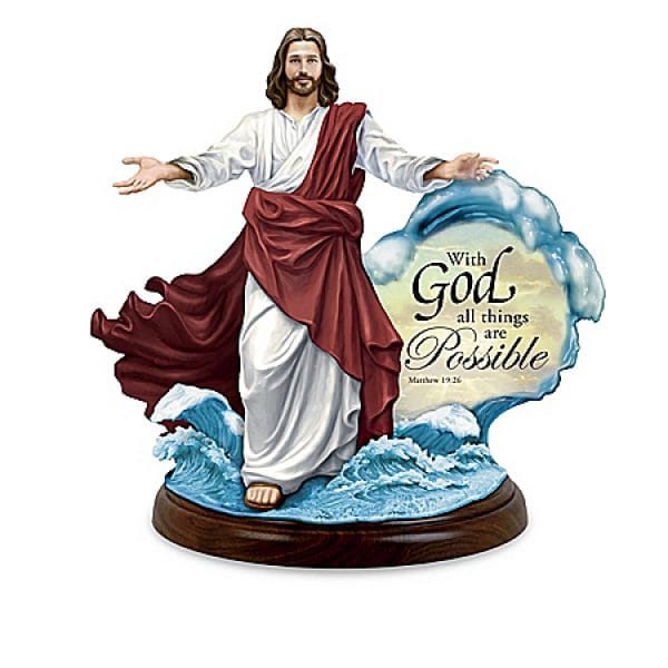 Thomas Kinkade Miracles Of Jesus Christ Illuminated Religious Sculpture Collection