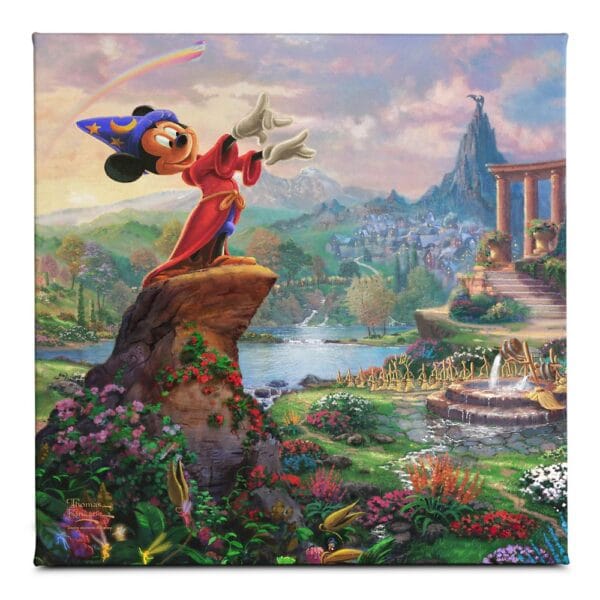 ''Fantasia'' Gallery Wrapped Canvas by Thomas Kinkade Studios Official shopDisney