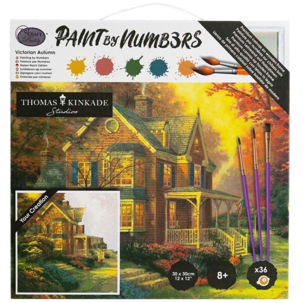 Kinkade Autumn Paint by Number Kit