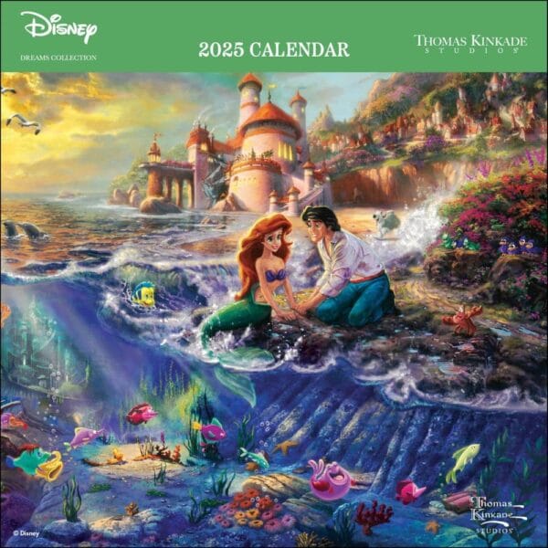 Kinkade Disney Collection 2025 Mini Wall Calendar