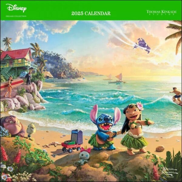 Kinkade Disney Collection 2025 Wall Calendar