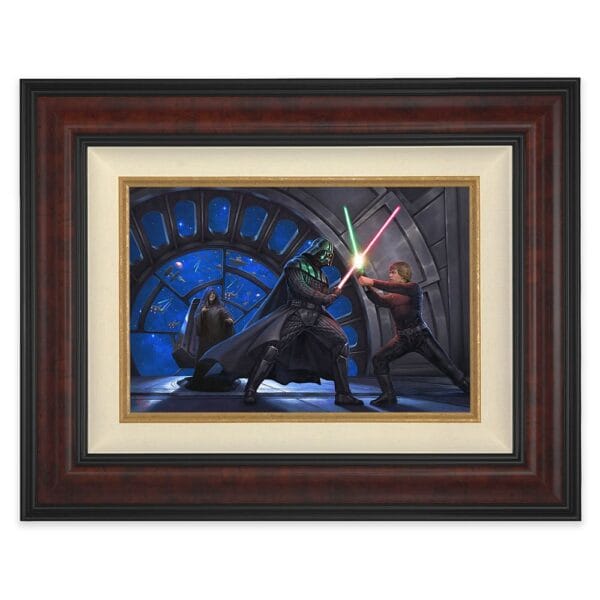 Star Wars ''A Son's Destiny'' Framed Canvas by Thomas Kinkade Studios Limited Edition Official shopDisney