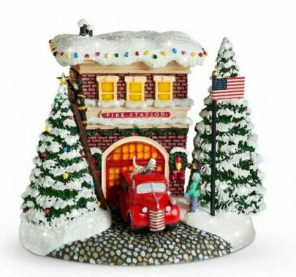 2019 Teleflora Thomas Kinkade Festive Firehouse